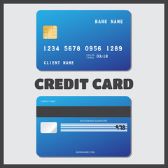 Illustration credit card icon