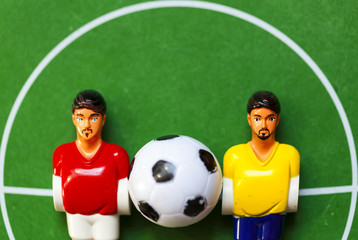 foosball table soccer . football players sport teame