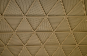Metal dome in the modern building