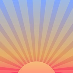 Vector background with sunrise. Eps 8.