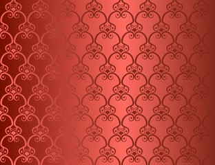 Red seamless retro wallpaper background.