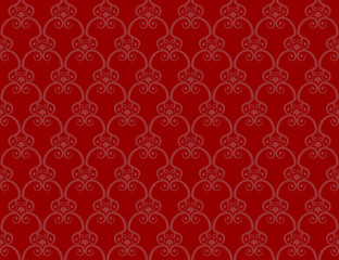 Retro wallpaper red seamless background.
