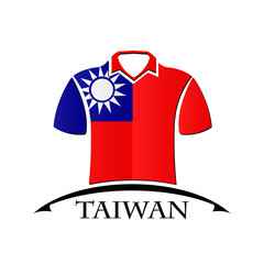 shirts icon made from the flag of Taiwan