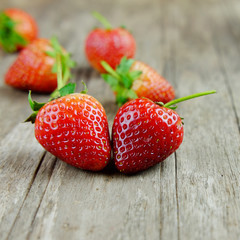 Healthy strawberries.