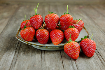 Fresh strawberries.