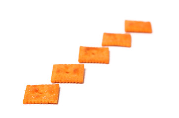 Crackers Isolated on a White Background