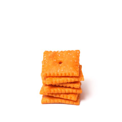 Crackers Isolated on a White Background