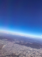 Scenery from the sky above Osaka
