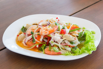 seafood spicy salad