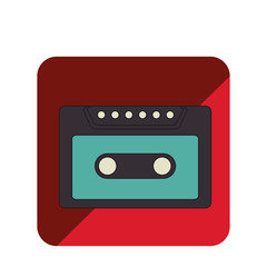 retro cassette isolated icon vector illustration design