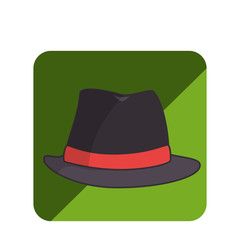 hat hipster style icon vector illustration design