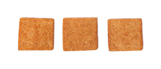 Crackers Isolated on a White Background