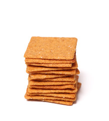Crackers Isolated on a White Background