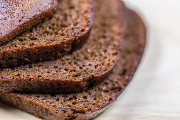 Pieces Of Sliced Brown Bread