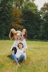 Fototapeta premium happy family HD