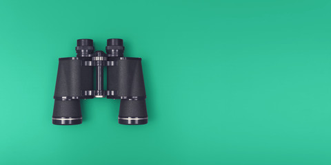 Binoculars header with copy space