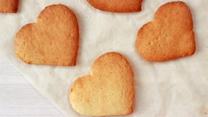 heart shape valentine homemade cookies