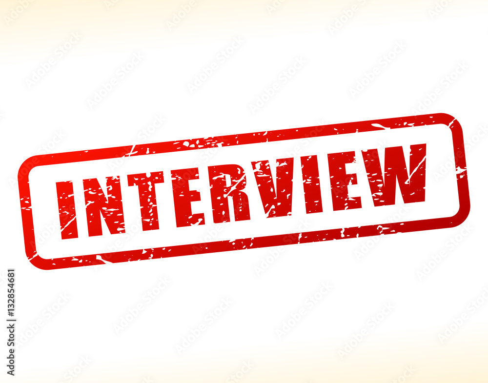 Poster interview text buffered