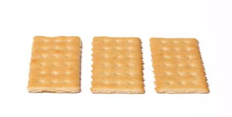 Crackers Isolated on a White Background