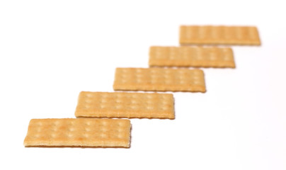 Crackers Isolated on a White Background