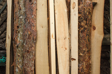 Wood texture background, old wooden panels close up. Grunge retro vintage textured image. Vertical stripes