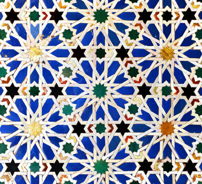 Tiles of the Alcazar of Seville, Spain	