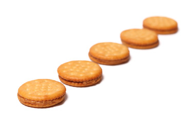 Crackers Isolated on a White Background