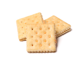 Crackers Isolated on a White Background