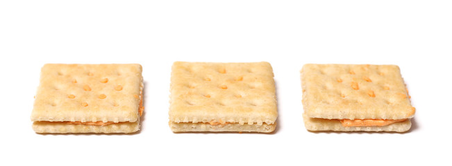 Crackers Isolated on a White Background