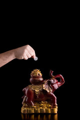 Elephant piggy bank for money