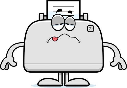 recommend clip art: Sick Cartoon Printer