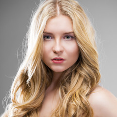 Fototapeta premium Close up blonde woman