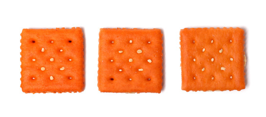 Crackers Isolated on a White Background