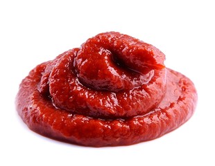 Ketchup isolated on a white background.