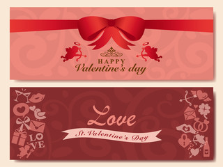 バレンタイン　ビンテージバナーセット