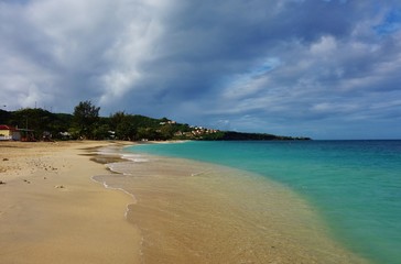 The Grand Anse beach in the Caribbean island country of Grenada