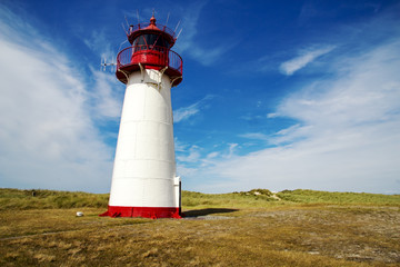 Lighthouse on the island of Sylt, Germany