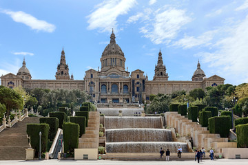 Fototapeta premium National Art Museum of Catalonia. Barcelona, Spain