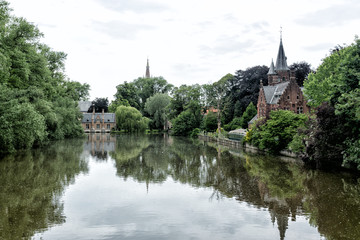 Fototapeta na wymiar Brugge. Minnewaterpark. Belgium