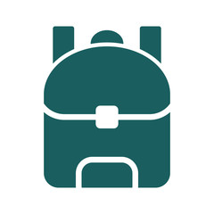 backpack icon on white background