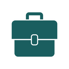 briefcase icon on white background