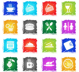 Cafe Silhouette Icons