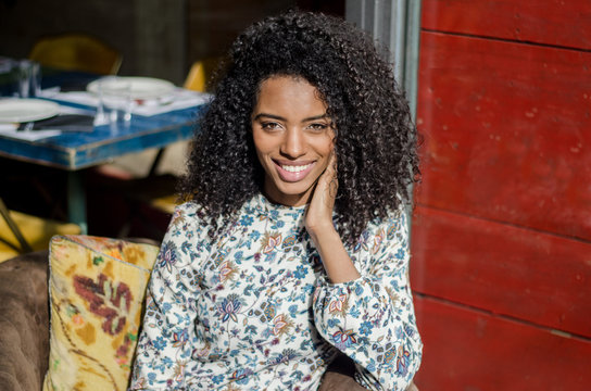 Attractive Woman With Curls