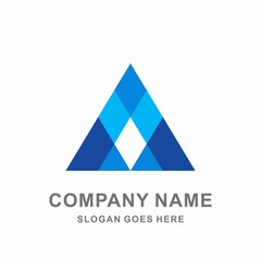 Geometric Triangle Motif Pattern Decoration Architecture Interior Wallpaper Business Company Stock Vector Logo Design Template 