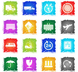 Cargo shipping symbols