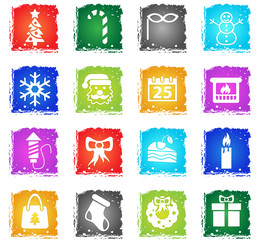 christmas icon set