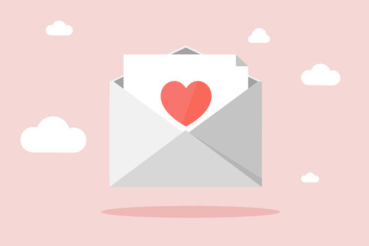 Flat love Valentine email