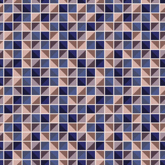 Fototapeta premium Abstract geometric pattern with squares of different colors connected like a mosaic 