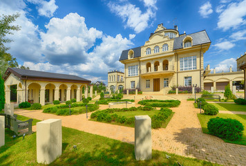 Fototapeta premium Russia,Moscow region,beautiful country house in the exclusive village