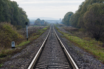 railway, sleepers level, roadway, road level